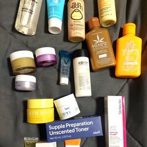 All kinds face creams cleaner toner scrubs . Lot D